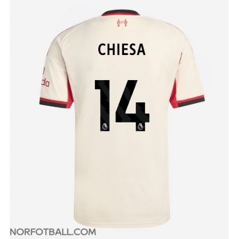 Billige Fotballdrakt Liverpool Federico Chiesa #14 Replika Bortedrakt 2025-26 Kortermet